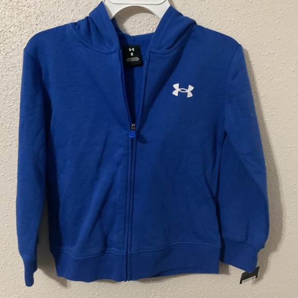 Under Armour Little Boys' Hoodie, Fleece Pullover, Logo & Printed Design Size 6 - Picture 1 of 4